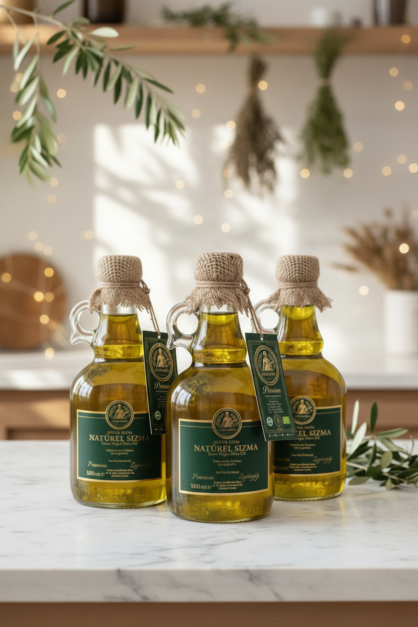 Zeyrazade Premium Extra Virgin Olive Oil Set – Trio Pack for Cold Dishes & Sauces