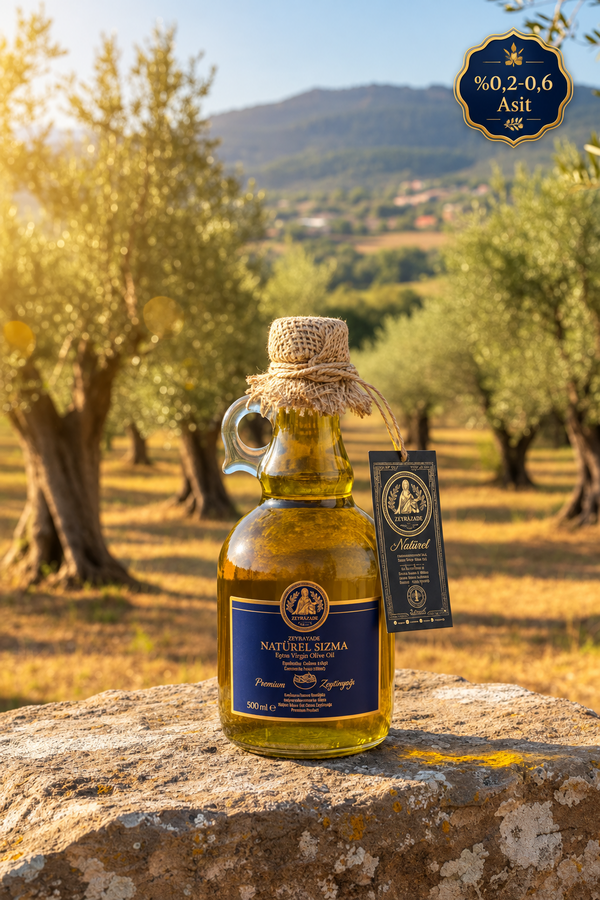 Zeyrazade Premium Cold-Pressed Extra Virgin Olive Oil – For Breakfast, Salads, and Raw Consumption