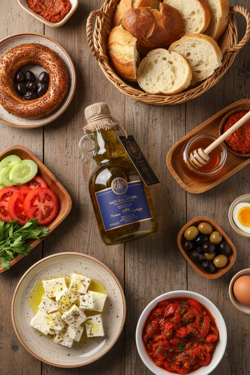 Zeyrazade Premium Extra Virgin Olive Oil Set – Trio Pack for Breakfast & Salads